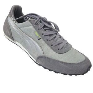 PUMA Women's Maya Grey Sparkle Sneaker Suede Textile Sports Sz 7.5